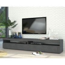 Rima - Porta tv Serena Double linea Filo in finitura effetto Pietra