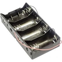 MPD - BH4DW Portabatteria 4x Torcia (d) Cavo (l x l x a) 138 x 72 x 29 mm