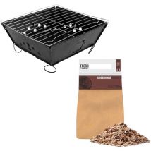 Fresh Grills - Portable bbq with Hickory Wood Chips