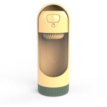Portable chien bouteille d'eau voyage bouteille chien chat animal de compagnie voyage eau boisson bouteille Portable voyage bouteille(jaune abricot)