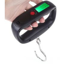 Fortuneville - Portable Electronic Luggage Scale(Black), Mini Luggage Scale with Hook, Digital Luggage Scale with lcd Display, High Precision Sensor
