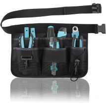 Portable Gardening Tools Belt, Garden Tool Belt, Adjustable Garden Tool Waist Bag(Black)