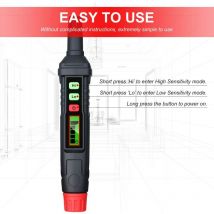 Portable Gas Leak Detector, Combustible Gas Detector with Audible and Visual Alarm for All Kinds of Combustible Gases, Propane, Methane, Natural Gas