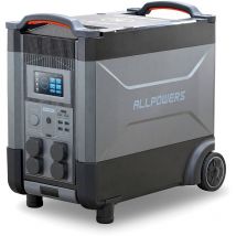 Portable Home Battery Power Station LiFePO4 Battery Expandable 3600Wh 21600Wh, 4000W ac Output, Voice Control Solar Generator For Home Backup Travel