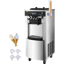 Machine a Creme Glacee Enfant Verticale Professionnel Sorbetiere a Glace Ice Cream Machine - Vevor