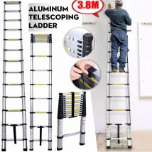 Portable Telescopic Ladder 3.8M(12.5FT) Extendable Ladder Heavy Duty Climb Tool