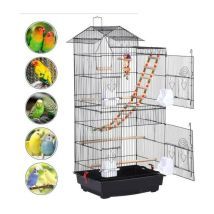 Portable Volière Cage de fer 4635.599cm Conception du toit - Cage à Oiseaux en Fil Portable