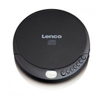 Lenco CD-010 Tragbarer CD-Player CD CD-RW CD-R Akku-Ladefunktion Schwarz - Kopfhörer - Stereo (CD-010)