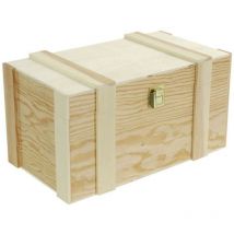 Portabottiglie 2+2b pino nat liste cm37x21h19