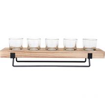 Heart Of The Home - Portacandele in legno per 5 portacandele