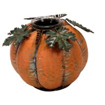 Vacchetti - Portacandele metallo zucca arancione 1pø20h14,5