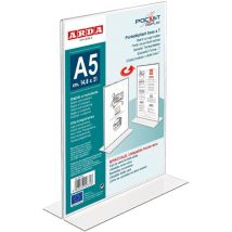 Porta etichette bifacciale ARDA 80TA5 – 8003438026316 – Alta trasparenza, stabile e resistente – Ferramenta per esterni