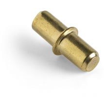 Pack 100 Soportes Metálicos Fabricado en Acero Acabado en Latonado - Bicromatado 100 Unidades -