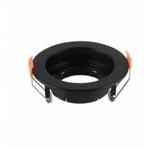 GU10 Runder LED-Einbaustrahler Halter Schwarz Farbe Einstellbar