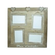 Portafoto in legno con 4 cornici