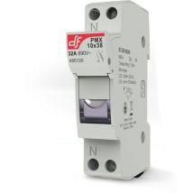 Wimex - Portafusibile per fotovoltaico, 1000V 32A, 1 modulo, per fusibili 10,3x38mm, montaggio su guida din 5450121F PMX-10x1-UL