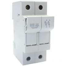 Portafusibles Seccionable Maxge 10x38mm 500V Máx 32A 2P