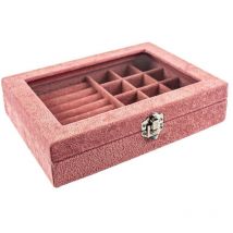 Portagioie, Velluto - Rosa