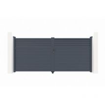 Portail aluminium battant carpatia 300x160cm
