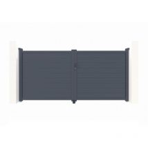 Portail aluminium battant eiger 300x160cm