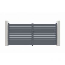 Portail aluminium battant vogel 300x180cm