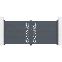 Portail aluminium battant sunny 350x160cm