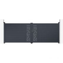 Portail aluminium battant ADULA 400x140cm