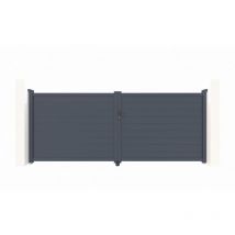 Casanoov - Portail aluminium battant eiger 400x160cm