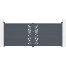 Portail aluminium battant sunny 400x160cm