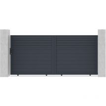 Portail aluminium coulissant carpatia 350x160cm
