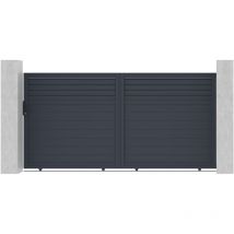 Portail aluminium coulissant carpatia 350x180cm