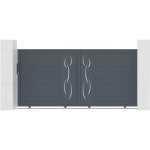 Portail aluminium coulissant life 300x140cm