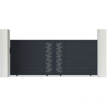 Portail aluminium coulissant arlberg 400x160cm