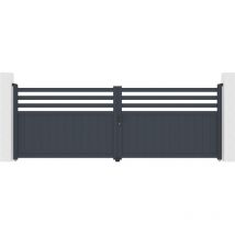 Casanoov - Portail aluminium battant nevis 400x140cm