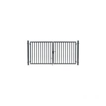 Portail Barreaudé Gris jardiplus - Largeur 2m - 1,75 mètre