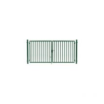Portail Barreaudé Vert jardiplus - Largeur 3m - 1,20 mètre