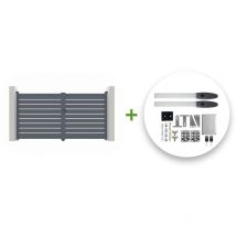 Portail battant électrique vogel 300x180cm + Motorisation hicker B200