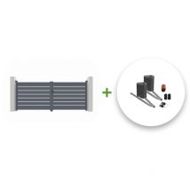 Casanoov - Portail battant électrique vogel 350x140cm + Motorisation bunker B500