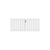 Portail battant pvc blanc H120 x L300 bale