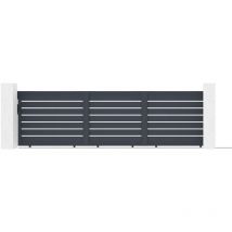Portail coulissant 5m vogel H.140cm aluminium