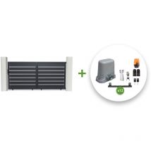 Portail coulissant électrique vogel 300x140cm + Motorisation tanker C600