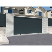 Ombrazur - Portail coulissant plein Gris anthracite l 4000 x h 1692 mm Motorisé
