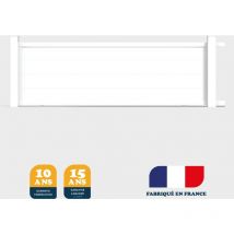 Portail coulissant prêt à poser maryn Blanc 9016 L406 cm x 135cm en aluminium belty