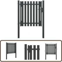 Portail de clôture de jardin Acier 1x1,25 m Anthracite - Portail De Jardin - Portillon - Clôture - Portail Aluminium - Portail Acier