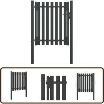 Portail de clôture de jardin Acier 1x1,5 m Anthracite - Portail De Jardin - Portillon - Clôture - Fermeture Jardin - Sécurité Jardin