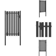 Portail de clôture de jardin Acier 1x2,25 m Anthracite - Portail De Jardin - Portillon - Clôture - Portail Aluminium - Portail Acier