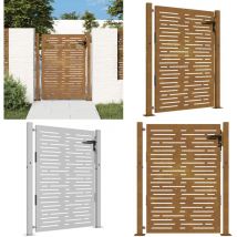 Vidaxl - Portail de jardin 105x130 cm acier corten conception de carré - Portail De Jardin - Portails Métalliques - Portail En Acier - Portail