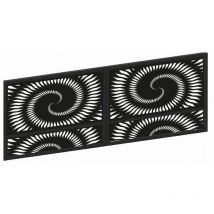 Portail en acier KM1173 400-500 x 150 cm en plusieurs couleurs - Couleur: Noir - Dimensions: 400 x 150 cm - Serrure électrique: Avec
