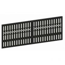 Portail en acier KM133 400-500 x 150 cm en plusieurs couleurs - Couleur: Noir - Dimensions: 500 x 150 cm - Serrure électrique: Sans