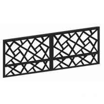 Portail en acier KM588 400-500 x 150 cm en plusieurs couleurs - Couleur: Anthracite - Dimensions: 400 x 150 cm - Serrure électrique: Sans